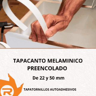 Canto melamina con pegamento