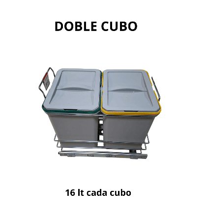 Porta residuos doble cubos-Extraible - Imagen 2