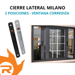 Cierre milano 2 posiciones ventana corrediza