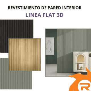 Revestimiento de pared interior-Flat 3D
