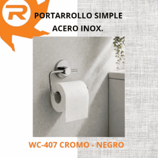 Portarrollos simple baño