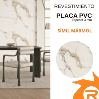 Revestimiento placa de mármol PVC