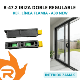Rueda doble regulable R-47.2 Ibiza-Línea Flamia y A30 New