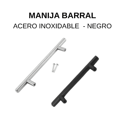 Manija barral Ø 10 mm acero inoxidable - Imagen 2