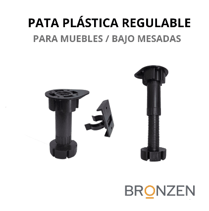 Pata plástica regulable c/clip para zócalo - Imagen 2