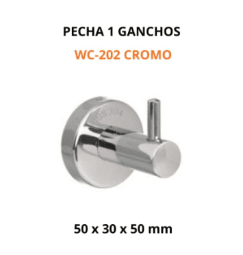 Percha redonda para baño 1 gancho - Imagen 2