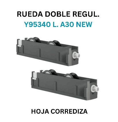 Rueda regulable interior zamak-Línea A30 New - Imagen 3
