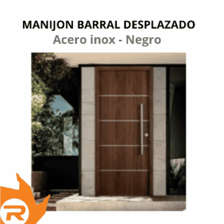Manijon barral desplazado simple acero inox
