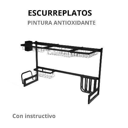 SP-01 Escurreplatos de apoyar bacha/mesada - Imagen 2