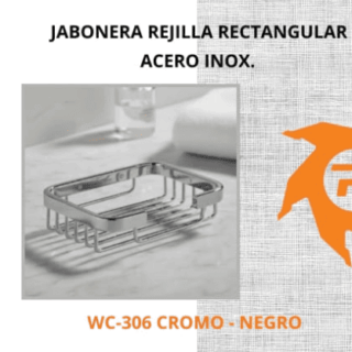 Jabonera rejilla rectangular