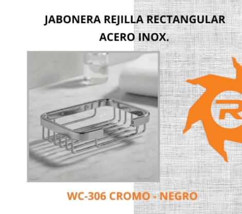 Jabonera rejilla rectangular