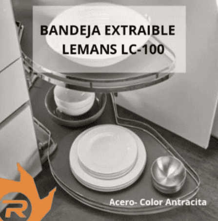 Bandeja extraíble lemans cierre suave