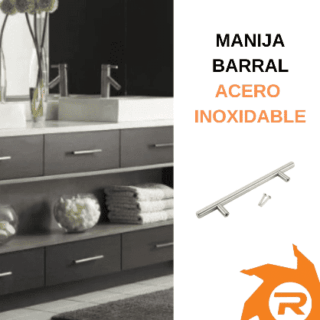 Manija barral Ø 10 mm acero inoxidable