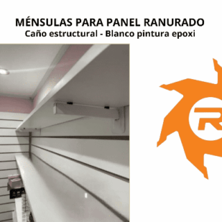 Ménsulas para panel ranurado