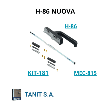Manija nuova H-86 cierre bipunto módena 45 - Imagen 5