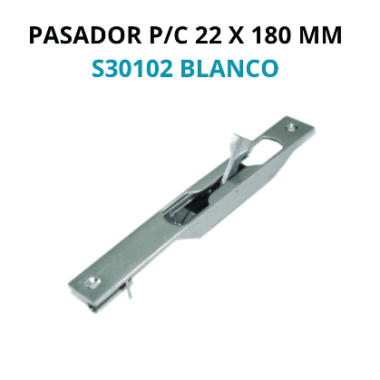 Pasador puerta cajón de embutir 22 x 180 mm - Imagen 4