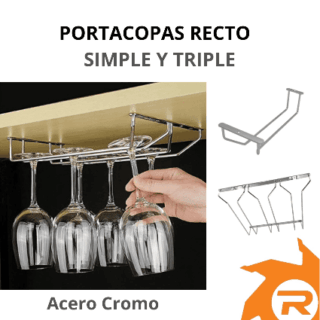 Portacopas recto simple y triple