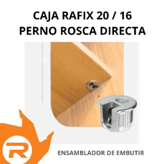 Caja rafix 20/16 plástico + perno rosca directa