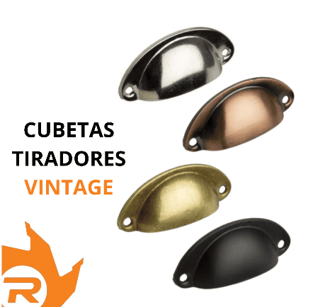 Cubetas tiradores vintage
