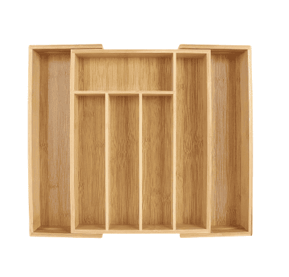 Cubiertero extensible en madera de bambú - Imagen 2