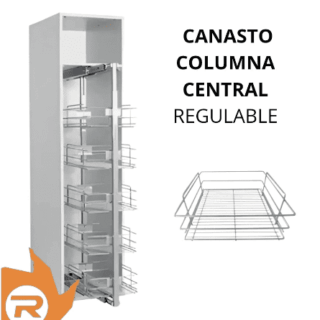 Canastos para columna central regulable