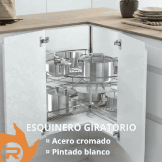 Esquinero giratorio para bajo mesada
