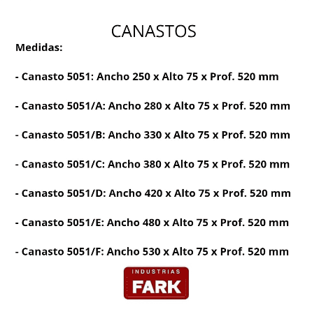 Canastos para columna central regulable - Imagen 5