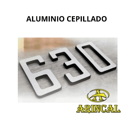 Números en aluminio estilo recto - Imagen 3