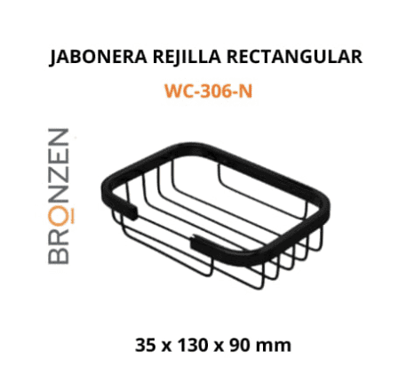 Jabonera rejilla rectangular - Imagen 3