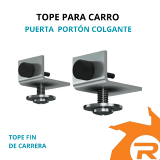 Tope para carro colgante