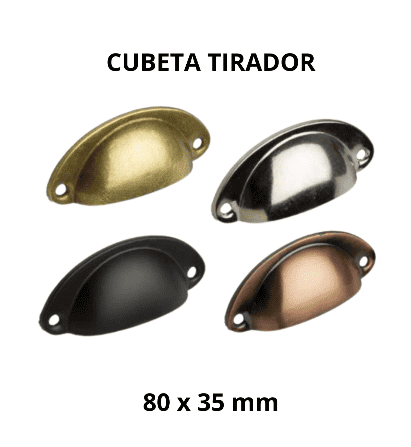 Cubetas tiradores vintage - Imagen 2