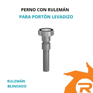 Perno con rulemán para portón levadizo