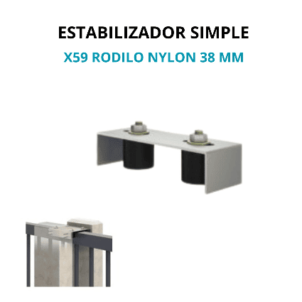 Estabilizador superior regulable portón corredizo - Imagen 3