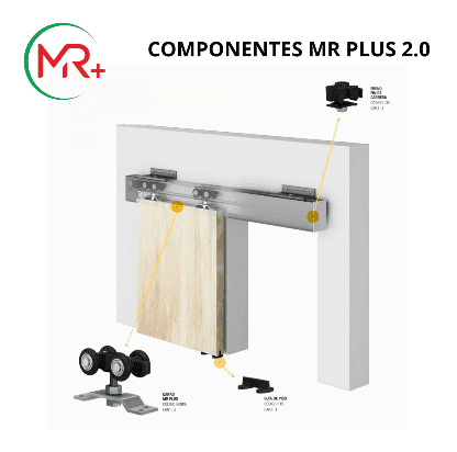Kit mr plus 2.0 puerta corrediza colgante - Imagen 2