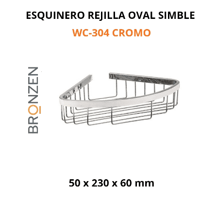 Esquinero repisa rejilla oval simple - Imagen 3