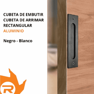 Cubetas en aluminio para puertas corredizas