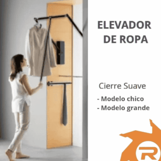 Elevador de ropa sistema cierre suave