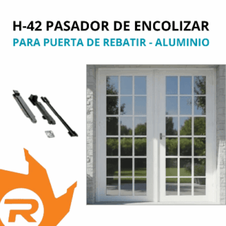 H-42 Pasador de encolizar puerta de aluminio