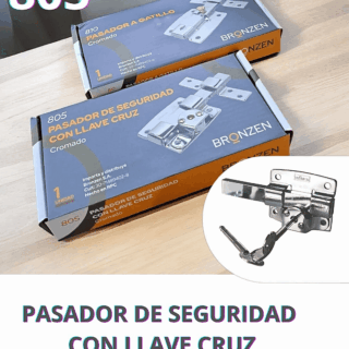 Cerrojo pasador llave cruz 805
