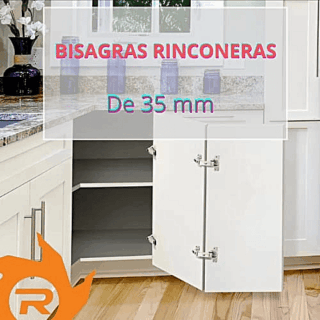 Bisagras rinconeras 35 mm