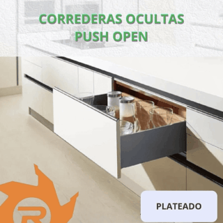 Correderas ocultas push open