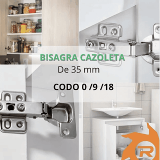 Bisagra cazoleta de 35 mm