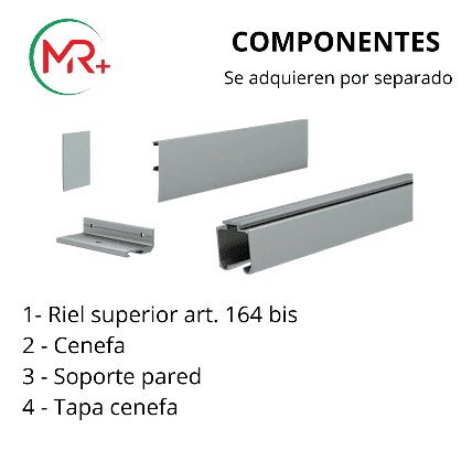 Kit mr plus 2.0 puerta corrediza colgante - Imagen 3