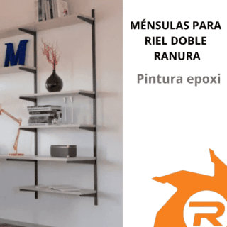Ménsulas para riel doble ranura