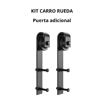 Kit para puerta granero pampa curvo - Imagen 3