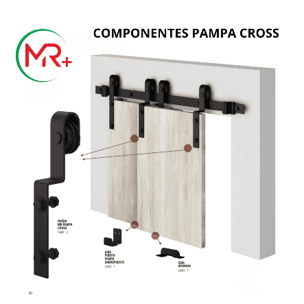 Kit para puerta granero pampa cross - Imagen 3