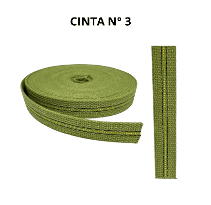 Cinta N°3 verde reforzada para persianas - Imagen 2