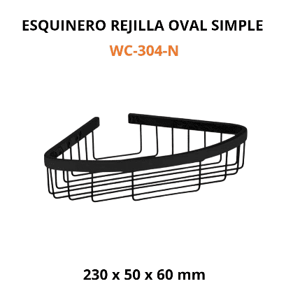 Esquinero repisa rejilla oval simple - Imagen 2