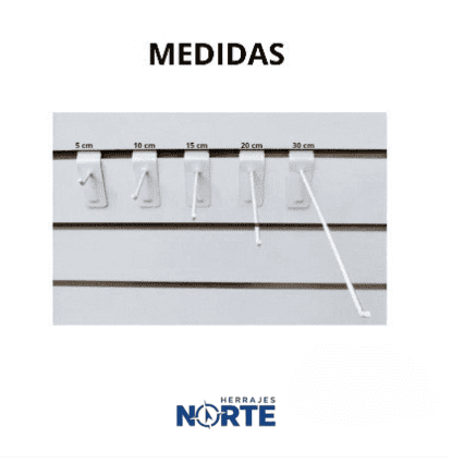 Ganchos blisteros para panel ranurado - Imagen 3