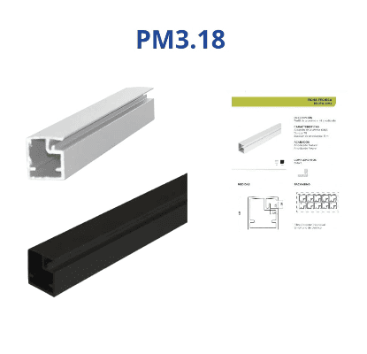 Perfiles marco aluminio para puertas de vidrio - Imagen 5